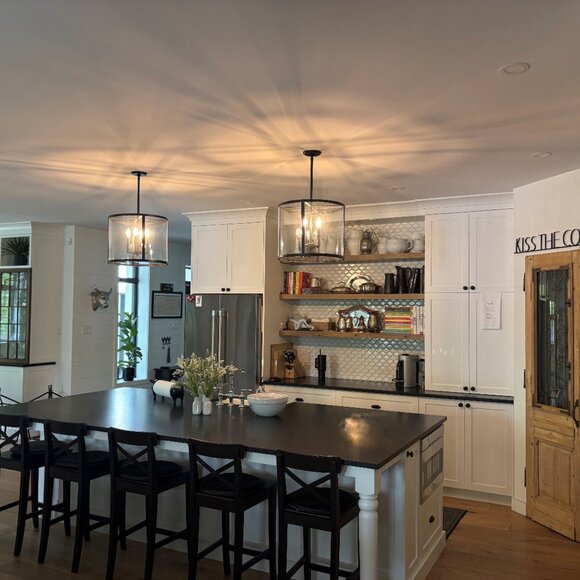 Pottery Barn - Manor Round Pendant Lights (2) - Picture 6 of 6